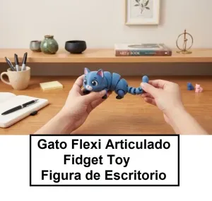 Articulated Flexi Cat | Fidget Toy & Desk Figure