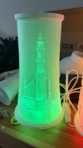 Prophets mosque Masjid Nabawi lithophane nightlamp