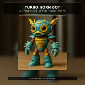Fantasy Toy Character Collection Kitbash High-Poly 3D Model