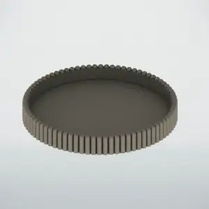 A saucer for a candle holder