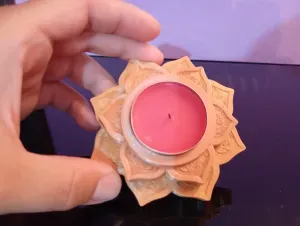 Lotus flower candle holder 40mm dia