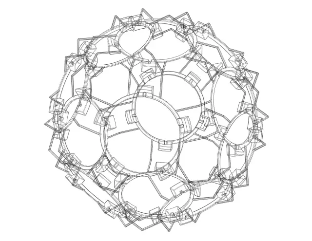 Wireframe Shape Geometric Companion Dodecahedron — Image 5 of 9