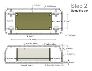 Customizable PCB box Fusion 360