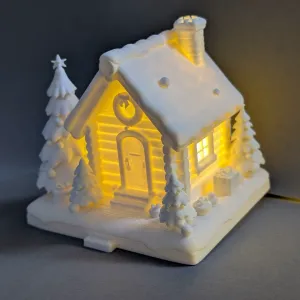 Cozy Winter Cabin - Incense Burner & LED Holder