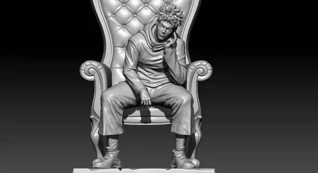Yuji Itadori - Jujutsu Kaisen - STL ready for 3D Printing — Фото 6 из 9
