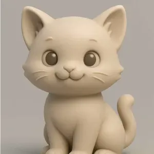 Cute Kitten Figurine – Adorable 3D Printable Cat Model