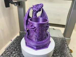 Dragon Pen Holder – Gothic Fantasy Desk Organizer