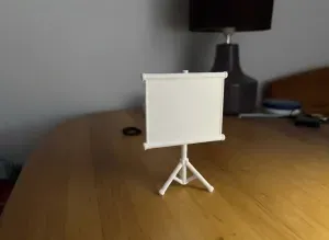 1:12 Scale Tripod Projection Screen