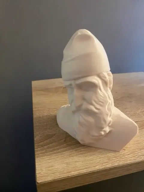 SAINT PAISIOS BUST WITH OPTIONAL BASE – 3D PRINTABLE MODEL — Image 2 of 6