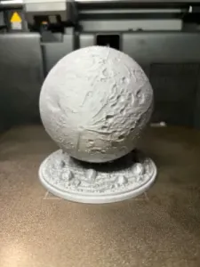 Detailed Moon Globe-Moon Surface Model