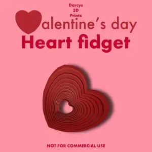 Valentine's heart fidget