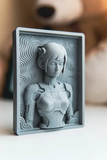 Yiri Cyber Girl - Unified Bas Relief Art — Фото 6 из 8