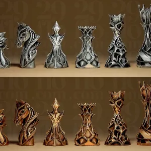 Stylized Chess Set