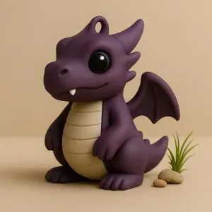 Cute Little Dragon Keychain
