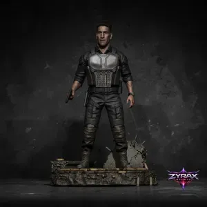 The Punisher STL Marvel Sculpture 3D Print Model