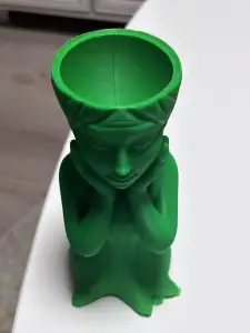 Lady shaped flower pot