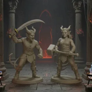 DnD Tiefling Miniature (5cm)