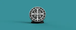 Saint Benedict Medal with Base – Decoration / Protection