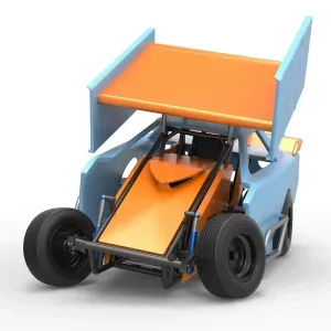 New Zealand Modified Stock car while turning V2 Scale 1:25