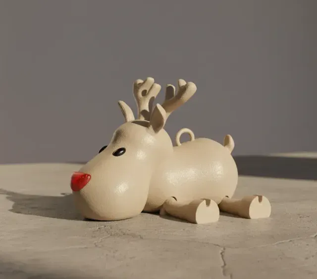 Articulated Rudolph Red-Nosed Reindeer Christmas Ornament — Фото 2 из 3