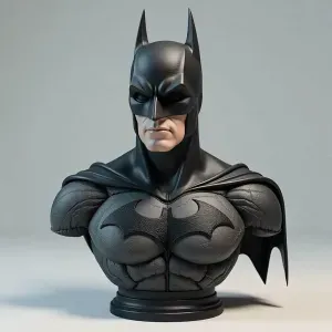 Realistic bust of Batman