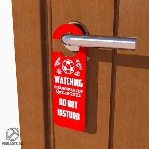 Watching FIFA World Cup Qatar 2022 Door Hanger