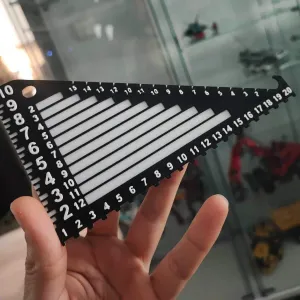 Ruler for measuring LEGO Studs. Bricks, Plates - 3 functions