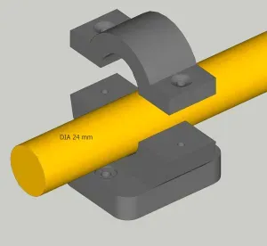 WALL PIPE CLAMP 1 INCH/24MM