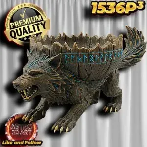 Viking Wolf Bowl ❤️