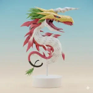 MegaSeadramon Digimon Creature Model