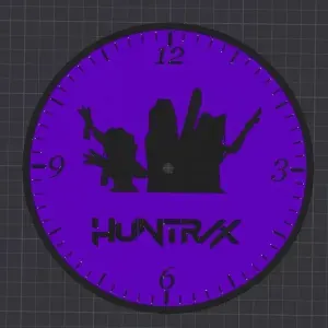 KPOP Demon Hunters Wall Clock Face