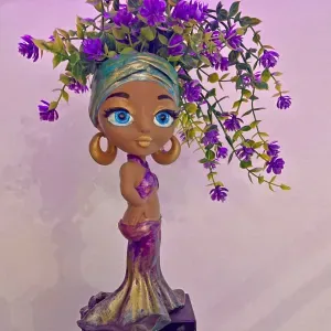 AFRO DOLL PLANTER