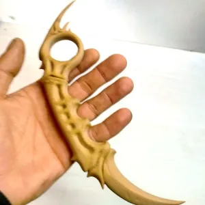 Daga Ritual Colmillo de Hueso STL/3MF – Cuchillo Fantasía
