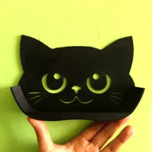Cat shaped glasses holder