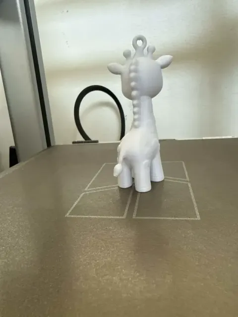 Cute Giraffe Keychain – Kawaii Animal Keyring 3D Print Model — Фото 4 из 7