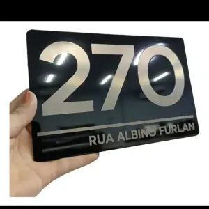 placa de endereço