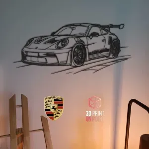 Porsche 911 GT3 RS - 2D WALL ART