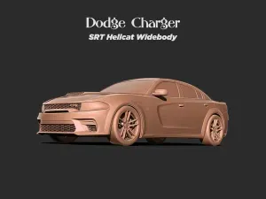 Dodge Charger SRT Hellcat Widebody 3D print model