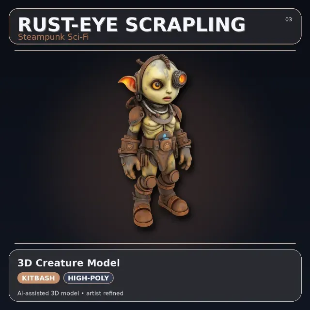Mythic & Mech Character Collection – High-Poly Kitbash 3D — Image 5 of 9