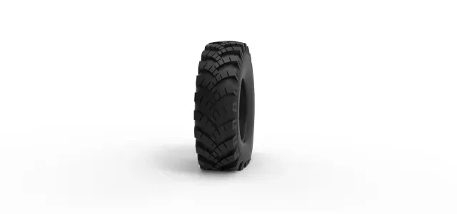 Military Ural tire OI-25 deflated Scale 1:25 — Фото 4 из 9