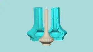 Candle Mold A08 - Molding Maker Wick Template