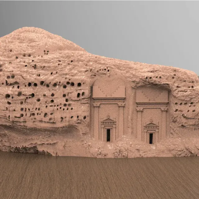 Qasr Al Bint AlUla Madain Saleh 3D - KSA sudia aribia- قصر ا