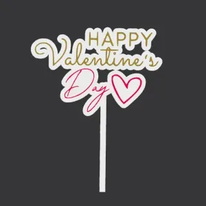 Happy Valentines Day Topper