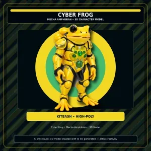 Frog & Shark Creature Pack – Amphibian Ocean Character