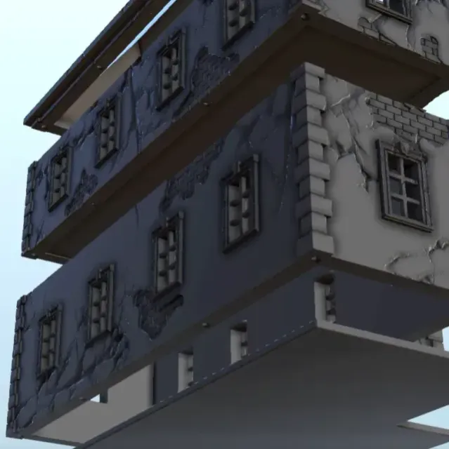 Baroque building 3 - terrain WW2 scenery modern miniatures — Image 3 of 9