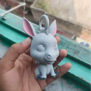 🫏 Cute Donkey Keychain – Adorable 3D Printable