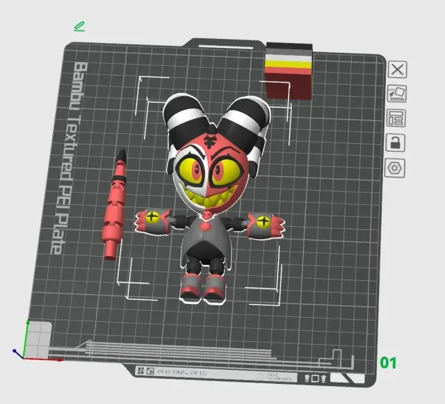 Blitzo / PRINT-IN-PLACE WITHOUT SUPPORT /3MF — Image 7 of 9