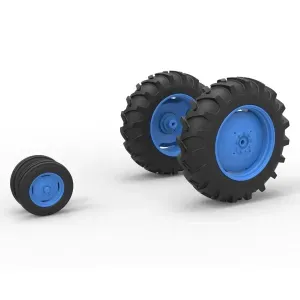 Wheel Set Vintage Small block Pulling tractor V3 Scale 1:25