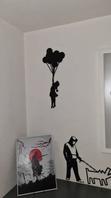 Banksy Flying Balloons Girl – Wall Art Print — Фото 2 из 3