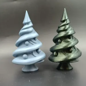 Spiral Holiday Magic - Artistic Christmas Trees
